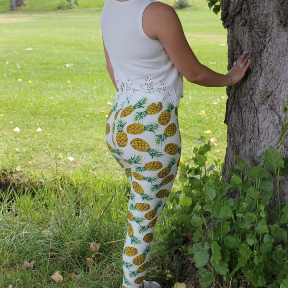 Pineapple summer leggings